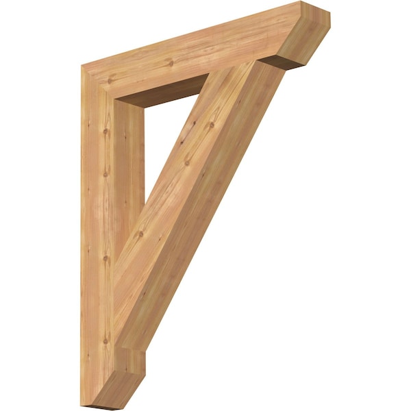 Ekena Millwork Traditional Slat Smooth Bracket, Western Red Cedar, 5 1/2"W x 34"D x 42"H BKT06X34X42TRA06SWR - main